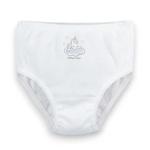 Pantaleta en algodón hipoalergénico blanca #124 baby creysi niña